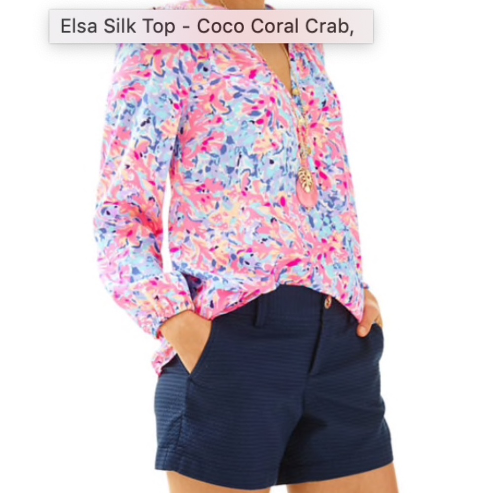 Lilly Pulitzer Elsa Silk Top
